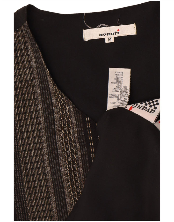 Vestă pentru bărbați Avanti, bumbac cu dungi negre medii