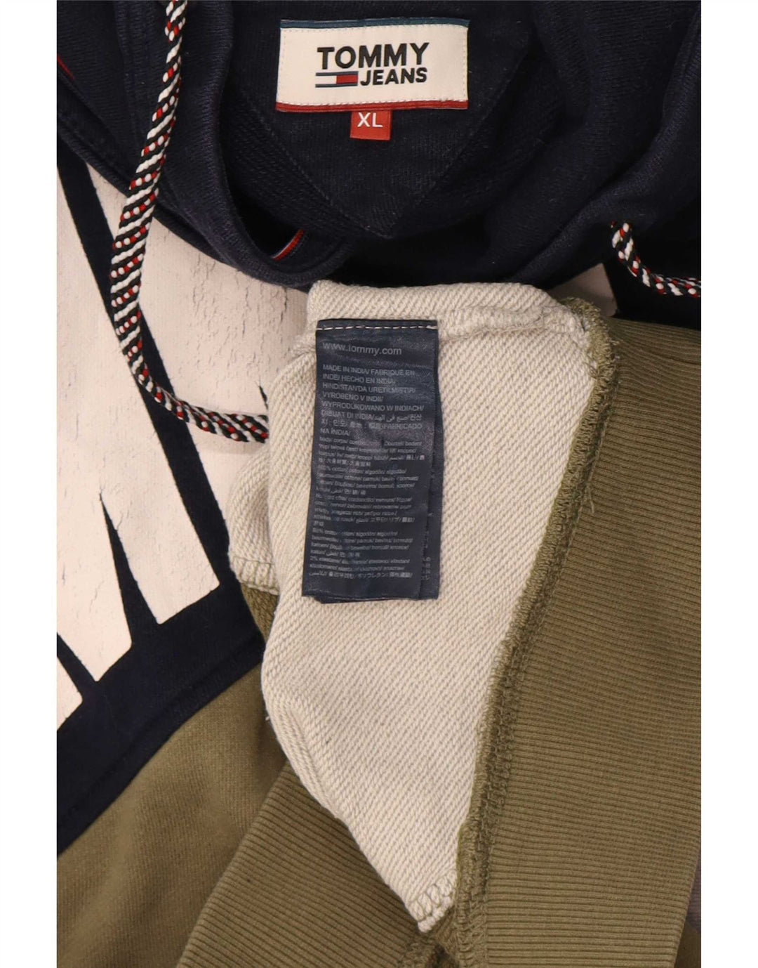 Hanorac grafic pentru bărbați Tommy Hilfiger Pulover XL, multicolor, color block