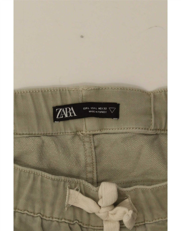 Pantaloni scurți chino pentru bărbați Zara, mari W32 kaki