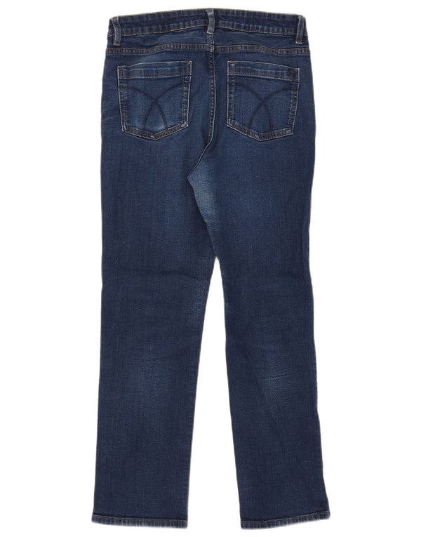 Crew Clothing Blugi drepti pentru femei UK 12 Medium W30 L26 Blue Bumbac