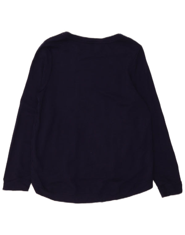 Pulover supradimensionat cu grafic Oasis pentru femei UK 10 Mic Bleumarin