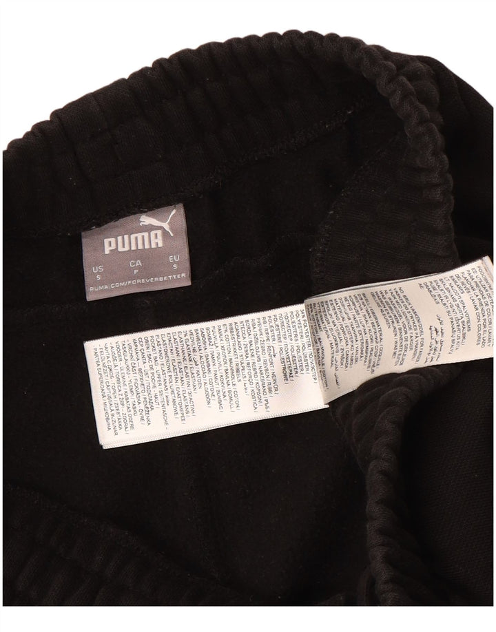 Pantaloni de trening Puma pentru bărbați Joggeri mici din bumbac negru