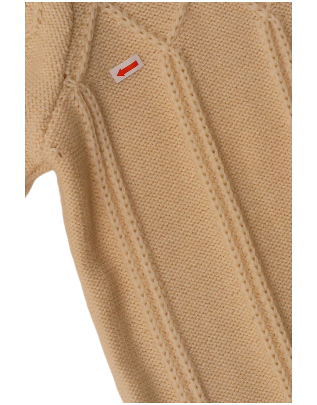 Pulover Cardigan Vintage pentru Damă UK 12 Mediu Lână albă