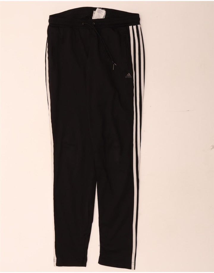 Pantaloni de trening Adidas Climalite pentru femei UK 8/10 Poliester negru mic