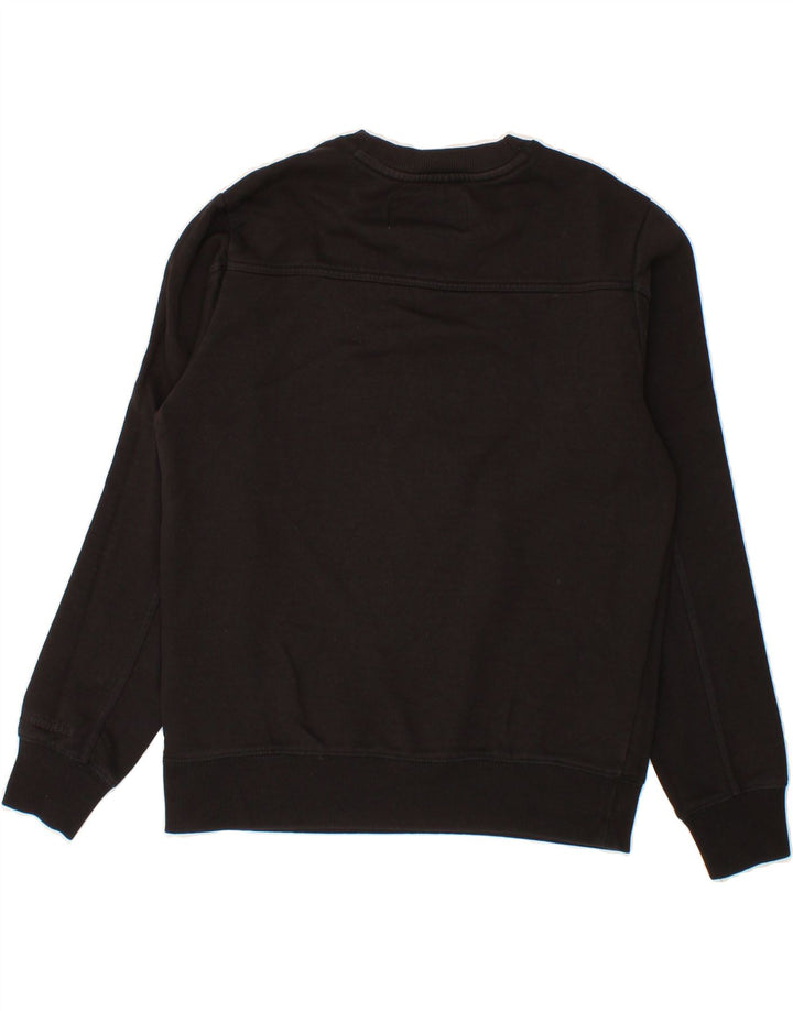 CALVIN KLEIN JEANS Mens Graphic Sweatshirt Jumper Small Black Cotton Vintage Calvin Klein Jeans and Second-Hand Calvin Klein Jeans from Messina Hembry 