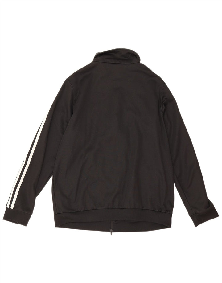 Jachetă de top pentru trening Adidas pentru femei UK 12, bumbac mediu negru