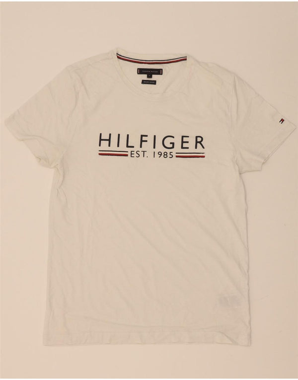 Tricou grafic Tommy Hilfiger pentru bărbați Top, mediu, alb, bumbac