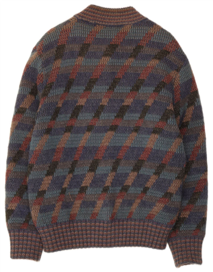 Cardigan Vintage pentru bărbați, cu dungi medii, multicolore