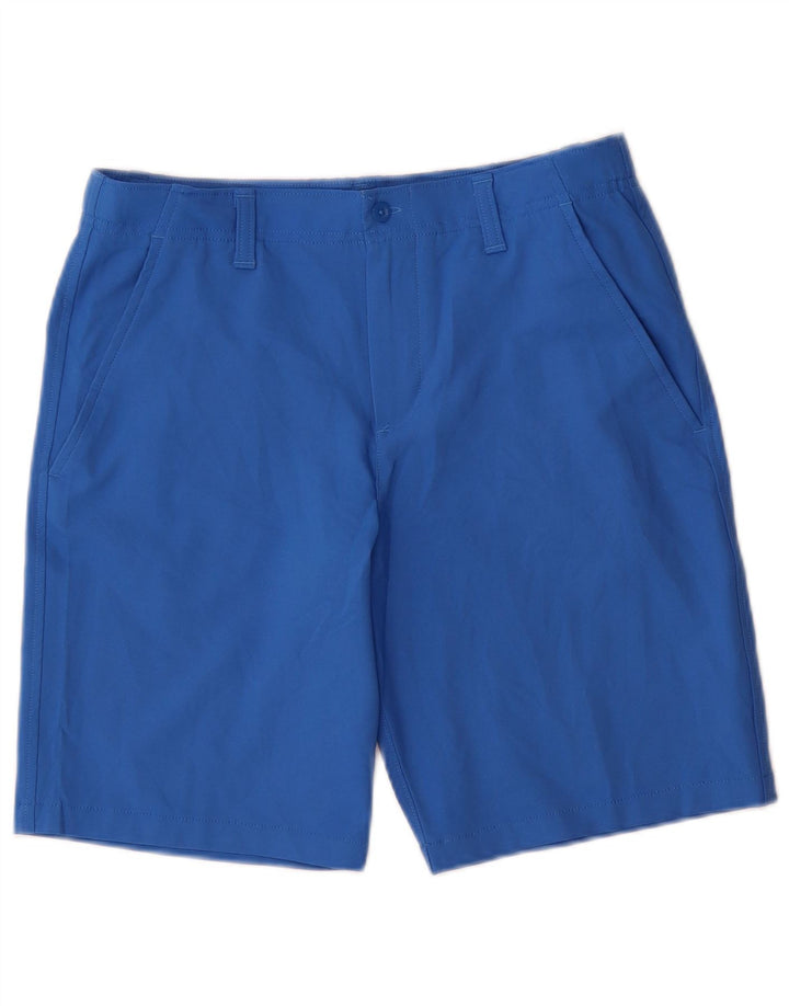 Pantaloni scurți chino Under Armour pentru băieți 11-12 ani mari W28 poliester albastru