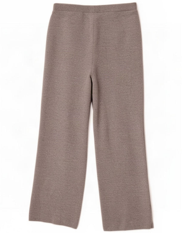 Zara Womens Wide leg Pantaloni UK 12 Medium Grey