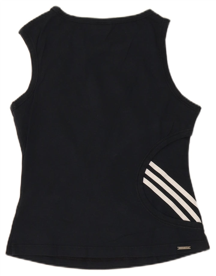 Vest Vest Top Femei Adidas UK 10 Small Black Bumbac