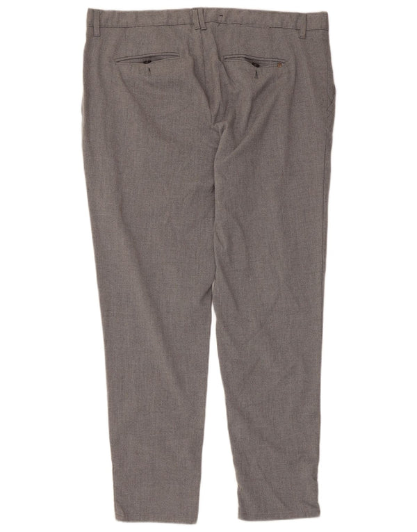 Pantaloni chino slim pentru bărbați Zara EU 48 XL W38 L28 Gri Poliester