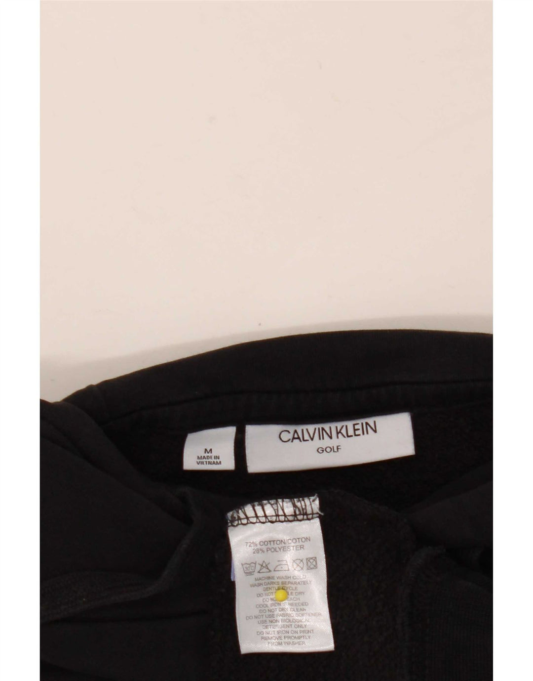 Pulover Calvin Klein Golf pentru bărbați, bumbac mediu negru