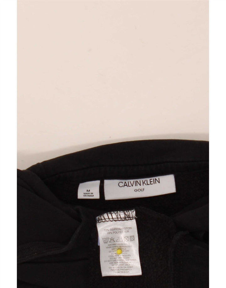 Pulover Calvin Klein Golf pentru bărbați, bumbac mediu negru