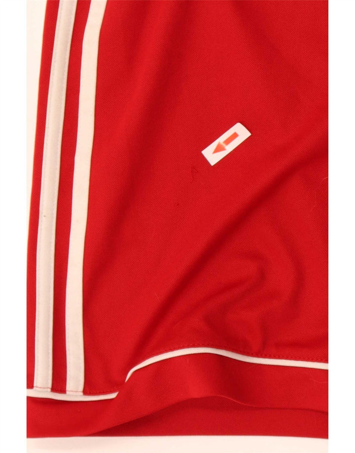 Pantaloni scurți sport pentru bărbați Adidas Climalite, poliester roșu mic