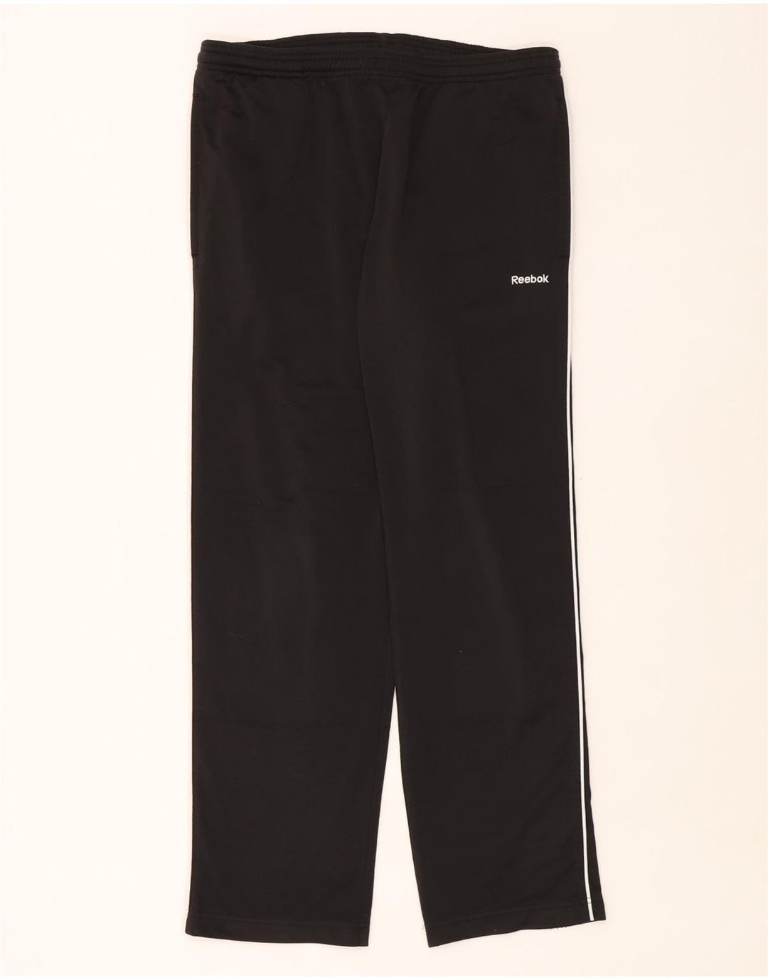 Pantaloni de trening Reebok pentru bărbați, poliester negru mic