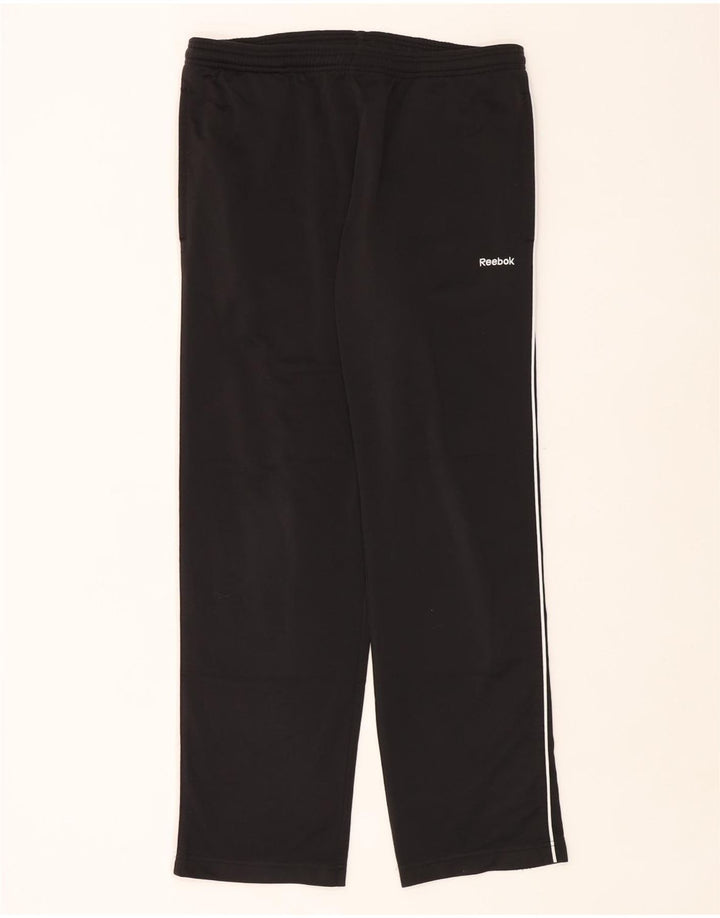 Pantaloni de trening Reebok pentru bărbați, poliester negru mic