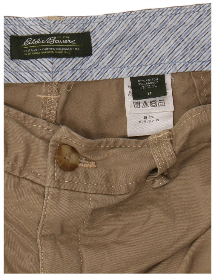 EDDIE BAUER Bermude pentru bărbați US 12 Large W34 Beige Bumbac
