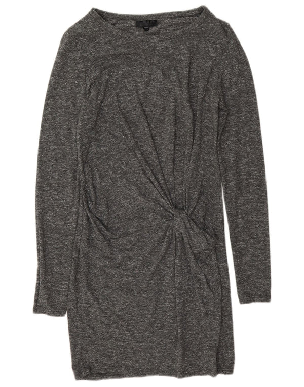 Topshop rochie cu mânecă lungă pentru femei UK 8, mică, gri cu pete