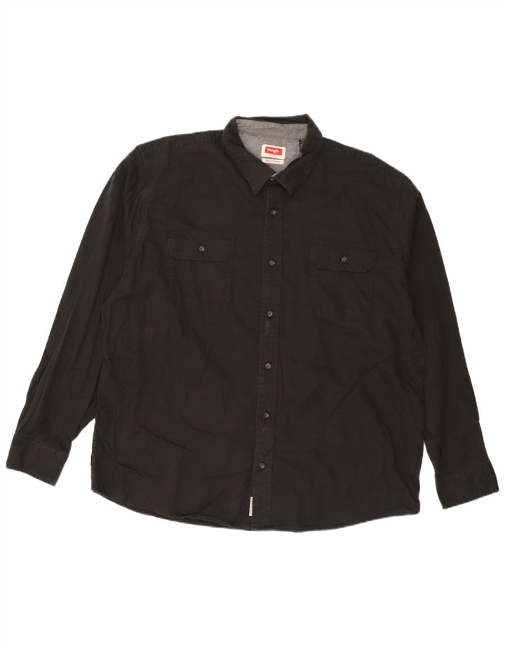 Cămașă pentru bărbați Wrangler 2XL bumbac negru