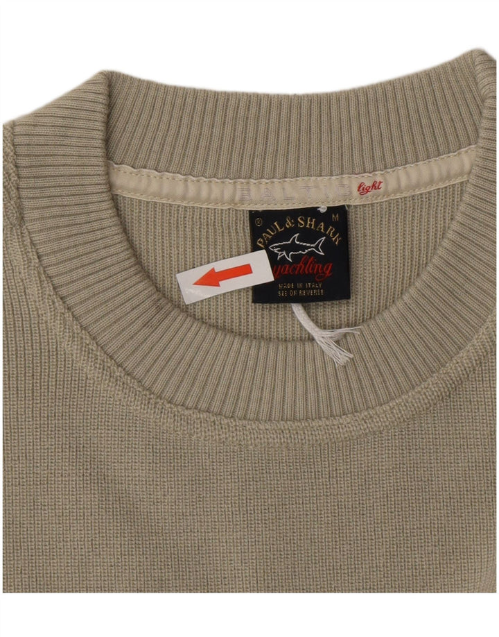 Pulover pentru bărbați Paul & Shark Yachting Crew Deck Pulover Medium Khaki