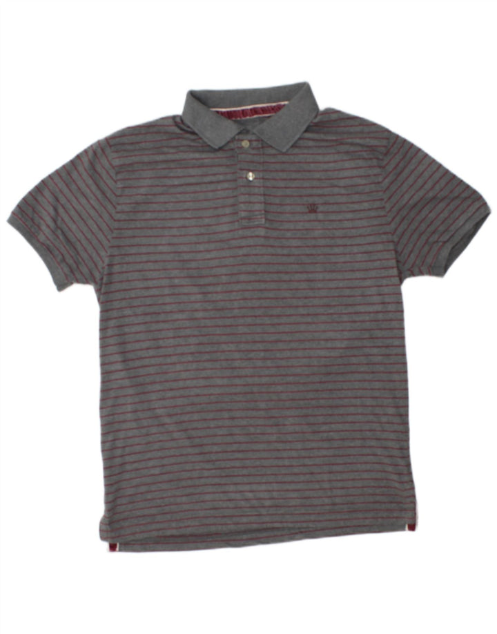 Tricou polo pentru bărbați Scout 2XL, bumbac cu dungi gri