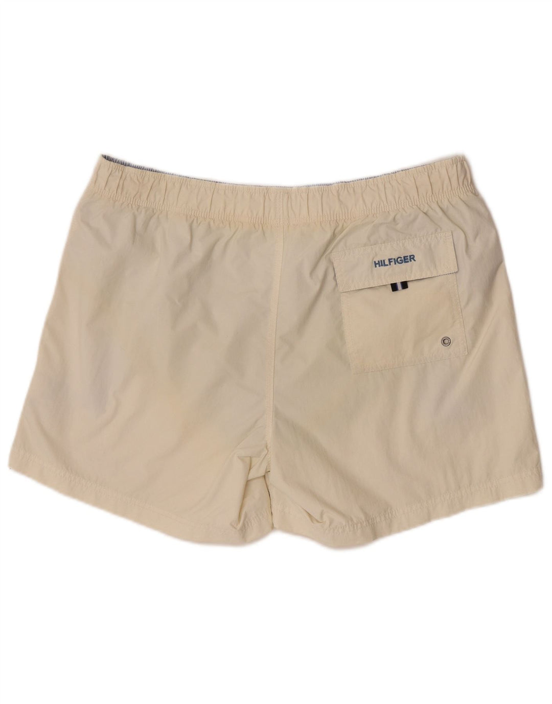 Pantaloni scurți de înot Tommy Hilfiger pentru bărbați, mari, alb, poliester color bloc