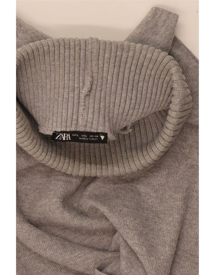 Vesta Zara Femei Tank Top UK 16 Large Gri
