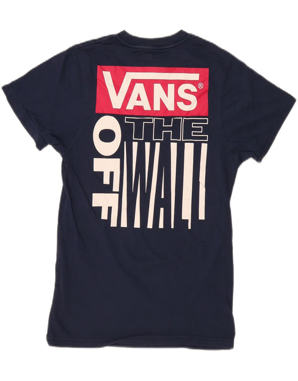 Tricou grafic pentru bărbați VANS Slim Fit Top XS Bumbac bleumarin