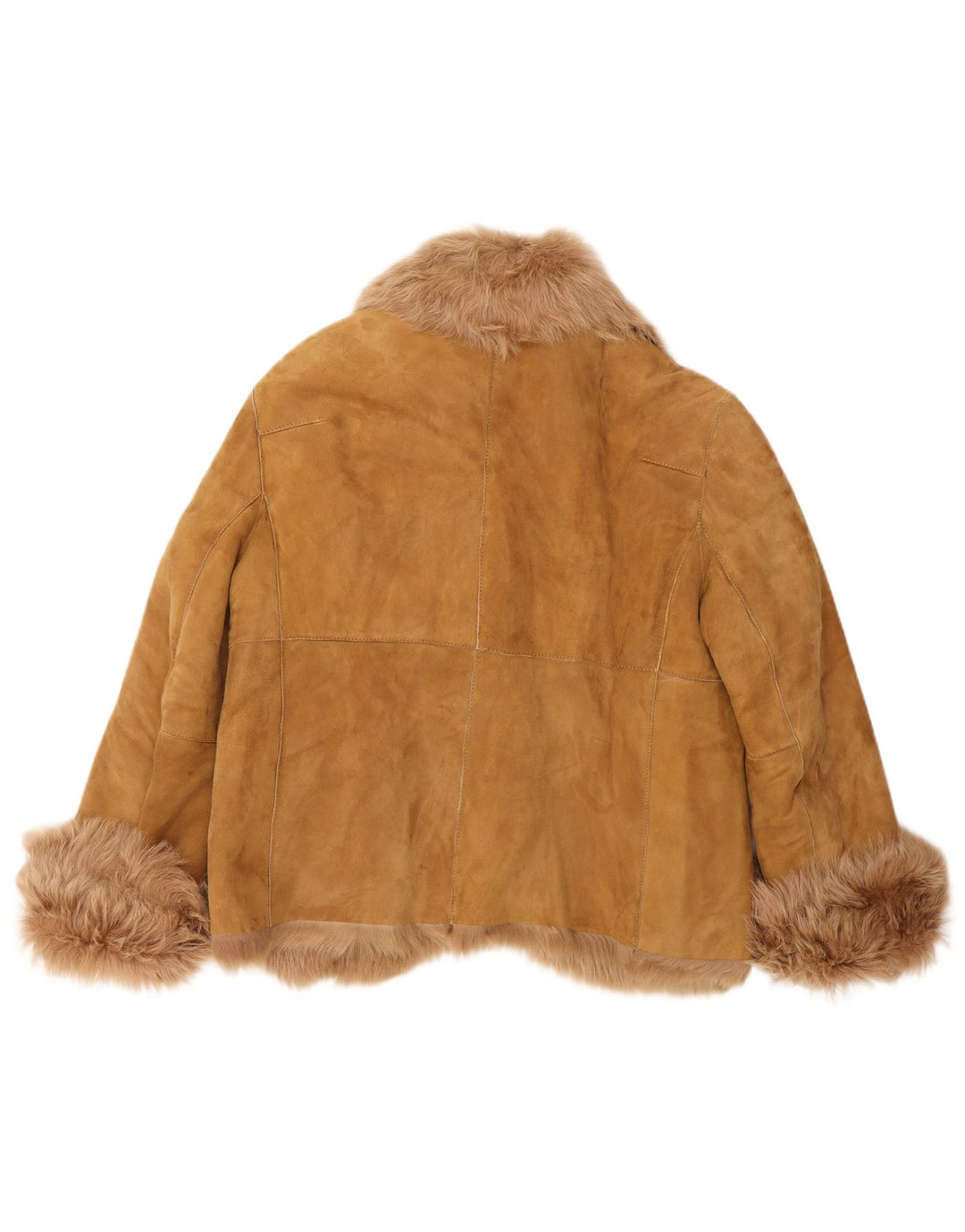 PAUL & SHARK Jachetă de piele intoarsa pentru femei UK 18 XL Bej