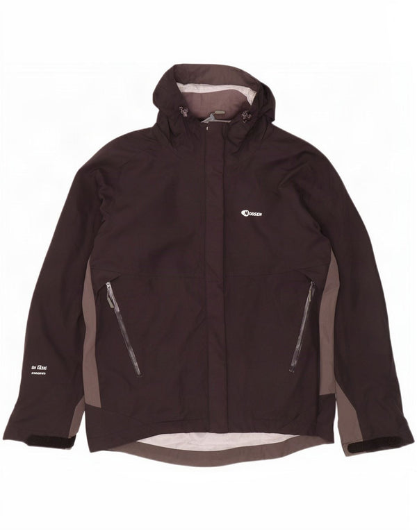 Jachetă de ploaie cu glugă Nordsen pentru bărbați UK 38 Medium Black Colorblock Nylon