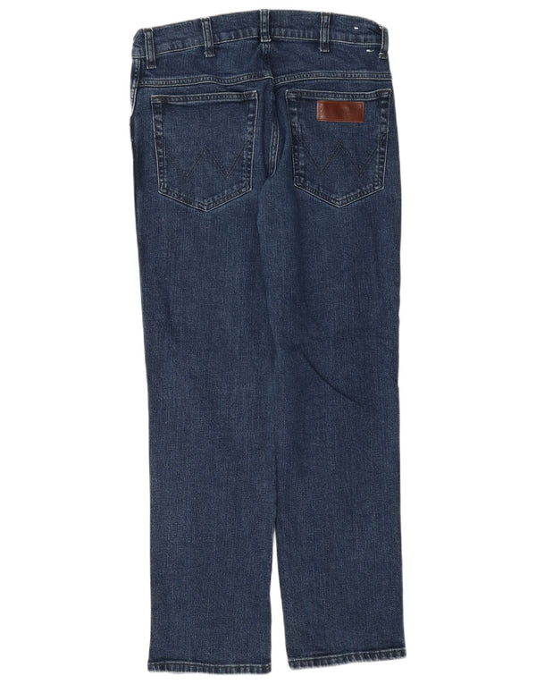 Blugi drepte pentru bărbați Wrangler Texas W32 L30 bumbac bleumarin