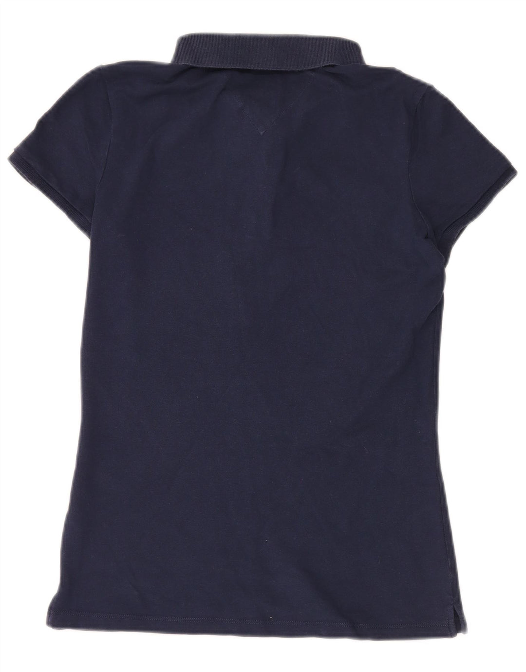 Tricou polo TOMMY HILFIGER pentru femei UK 14 mare bumbac bleumarin