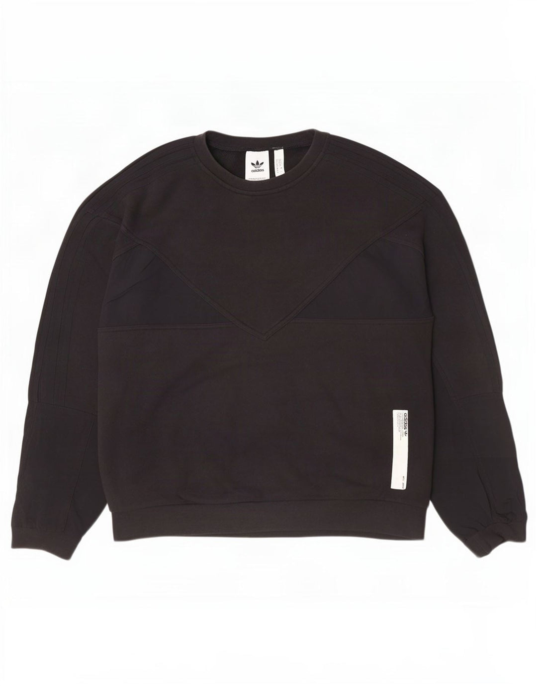 Pulover Adidas pentru bărbați, bumbac mediu negru