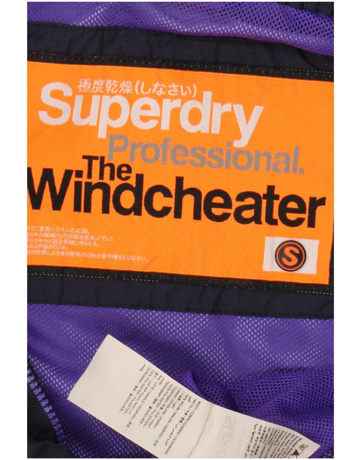 Jachetă Windbreaker pentru femei Superdry The Windcheater UK 10 Small Bleumarin