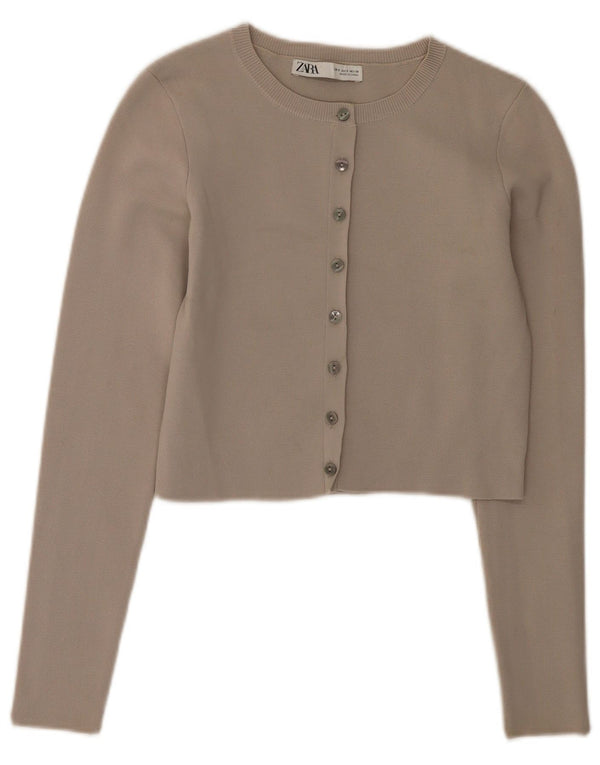 Pulover cardigan pentru femei Zara UK 8 mic, gri, viscoză
