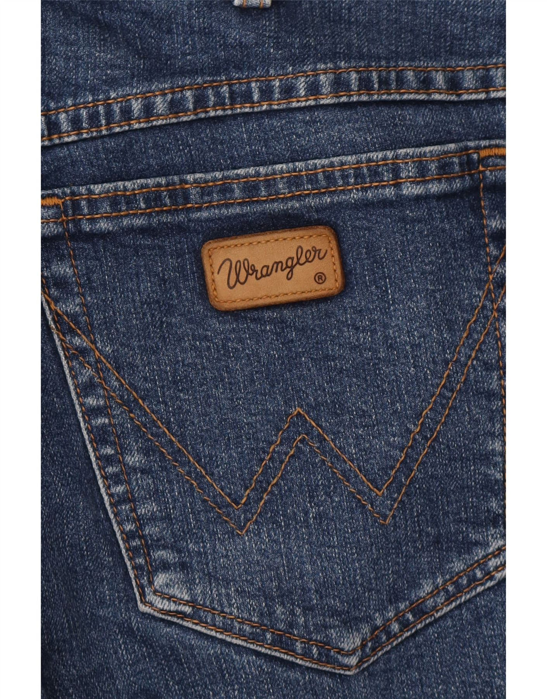 WRANGLER Blugi drepti pentru bărbați W34 L30 Bumbac albastru