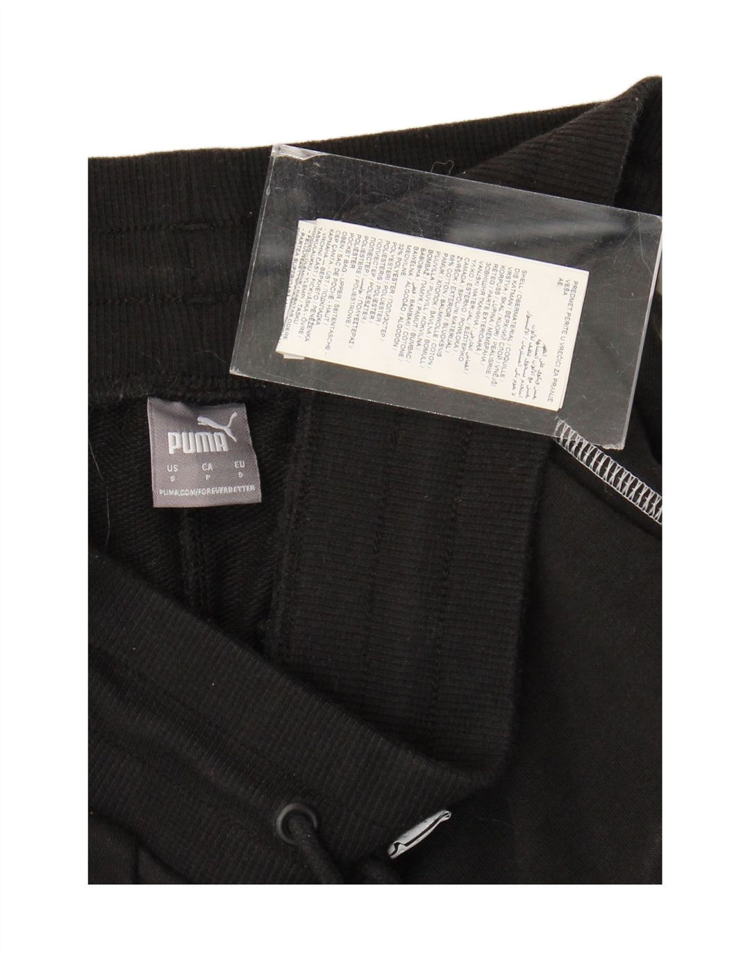 Pantaloni de trening Puma pentru femei Cargo Pantaloni de jogging, bumbac negru mic
