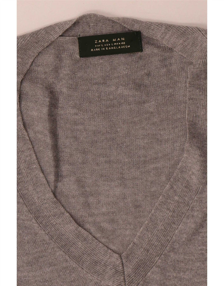Tricou pentru bărbați Zara Top mare, gri pete