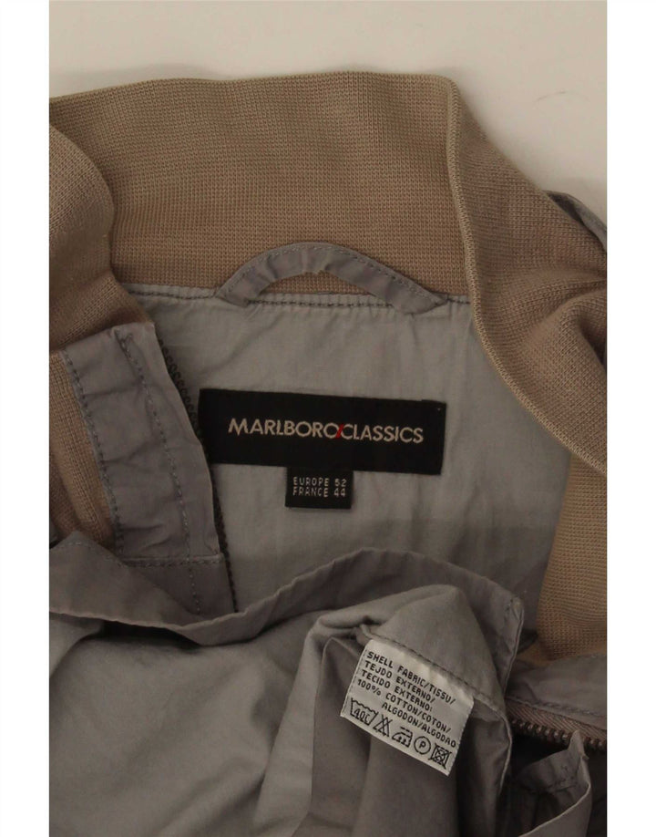 Jachetă Bomber pentru bărbați Marlboro Classics EU 52 XL bumbac gri