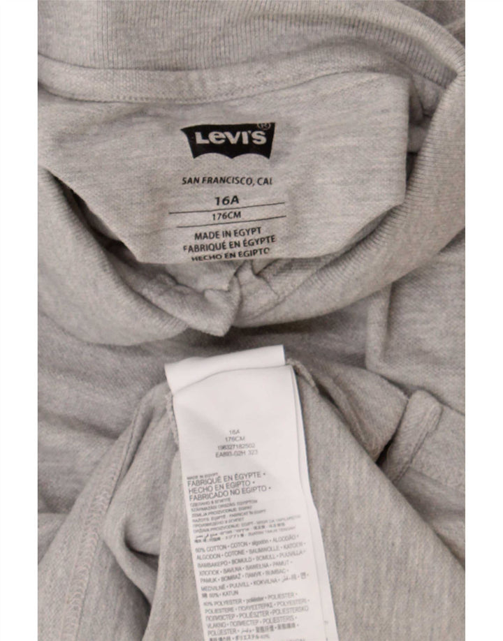 Tricou polo Levi's pentru baieti 15-16 ani, bumbac cu pete gri