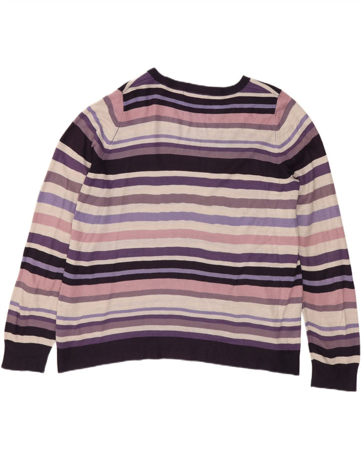 Pulover pentru femei Marks & Spencer cu gât cu barca UK 16 mare, multicolor