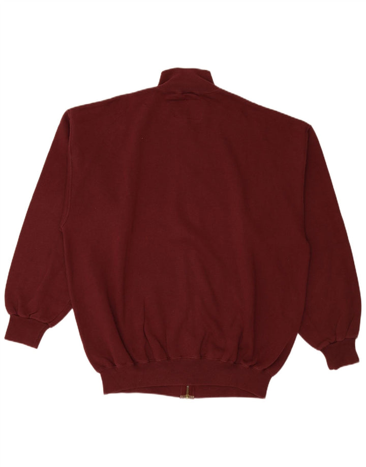 CHAMPION Mens Tracksuit Top Jacket 2XL Burgundy Cotton