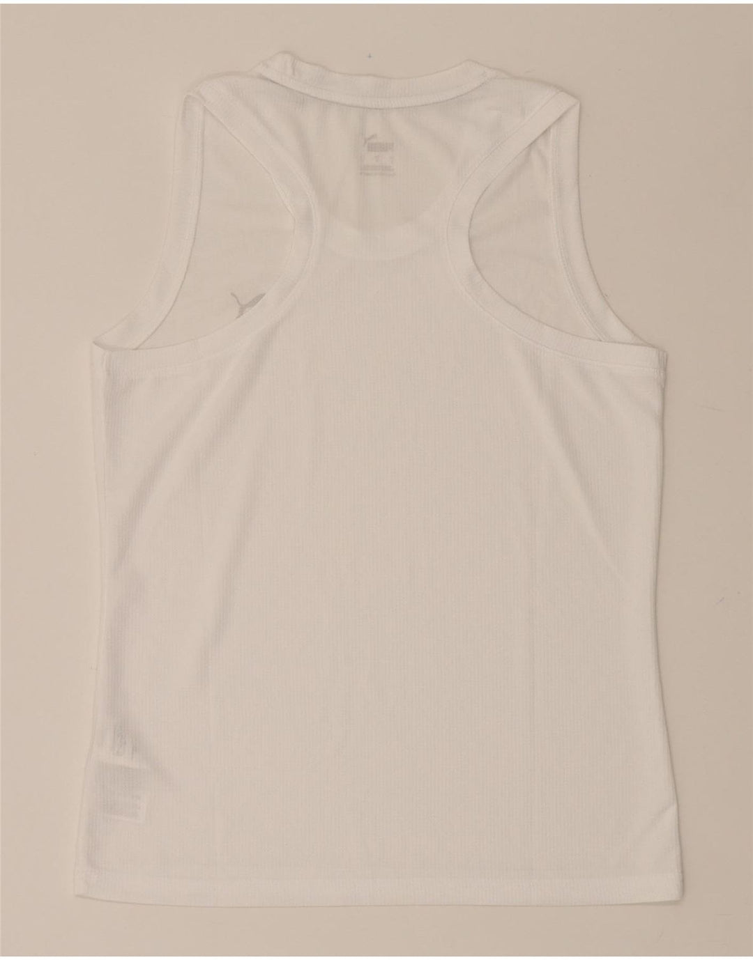 PUMA Mens Vest Top Small White Polyester Vintage Puma and Second-Hand Puma from Messina Hembry 