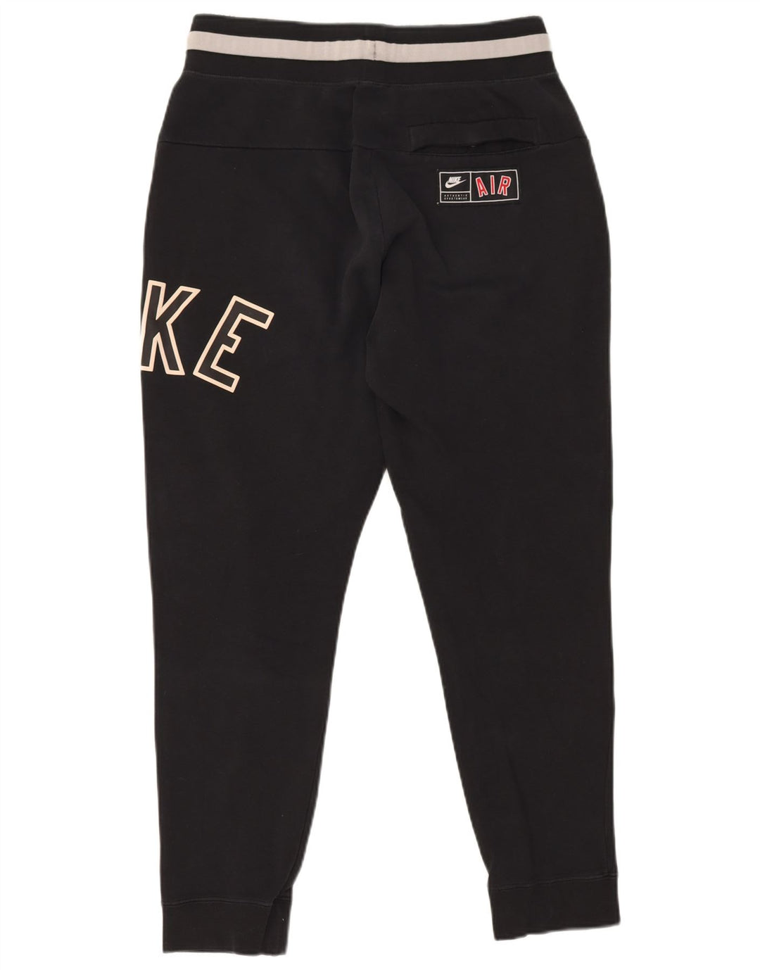 Pantaloni de trening grafic Nike pentru bărbați Pantaloni de jogging, bumbac mediu negru