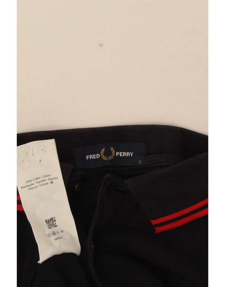 Cămașă polo Fred Perry pentru bărbați, bumbac cu dungi negre