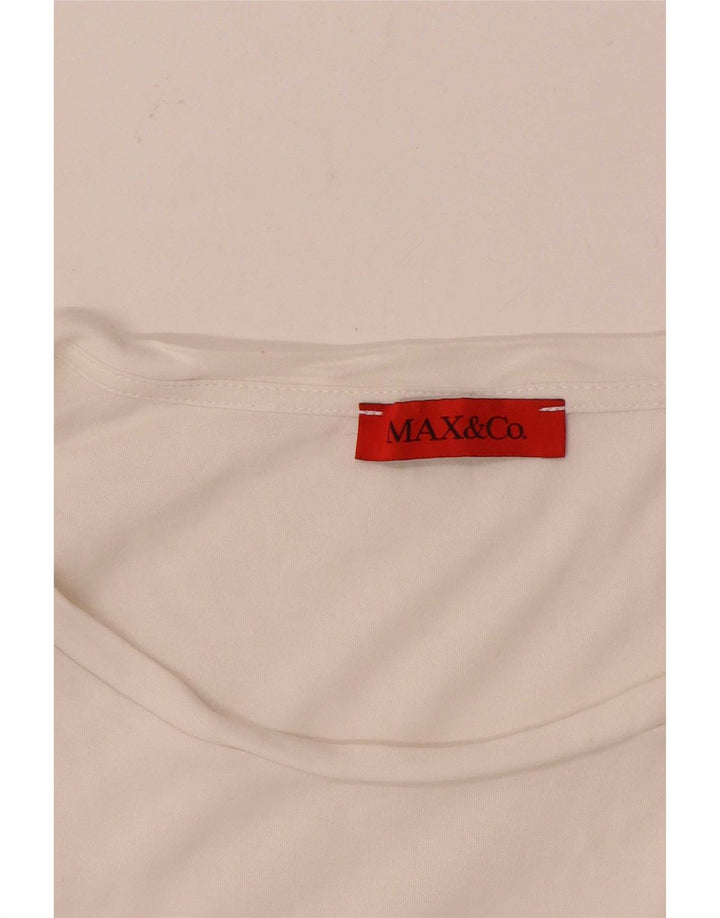 Max & Co. Tricou pentru femei Top UK 14 Medium White