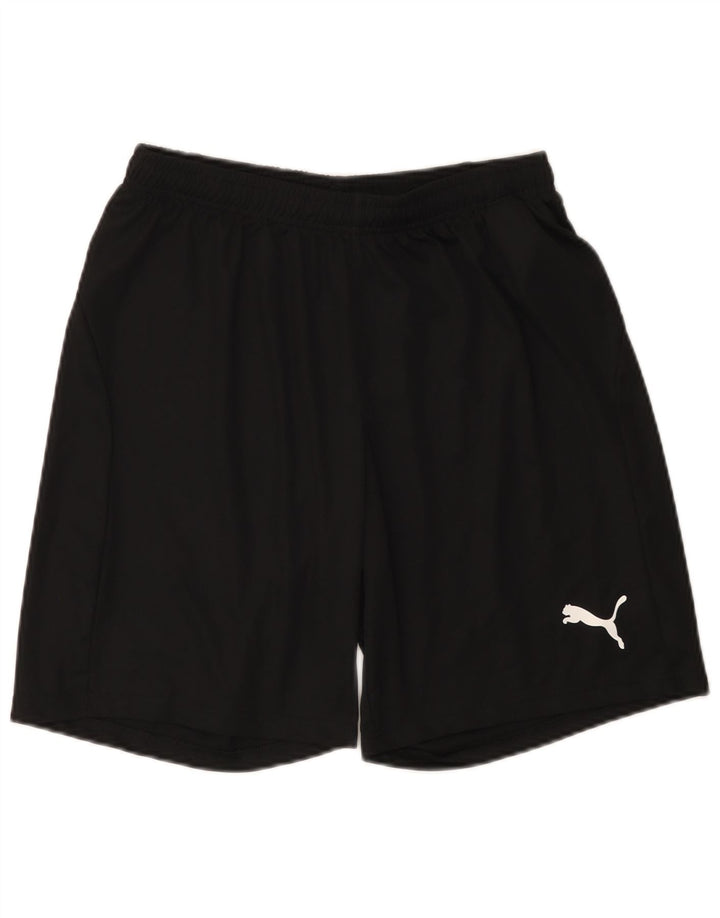 Pantaloni scurți sport PUMA pentru bărbați, poliester mediu negru
