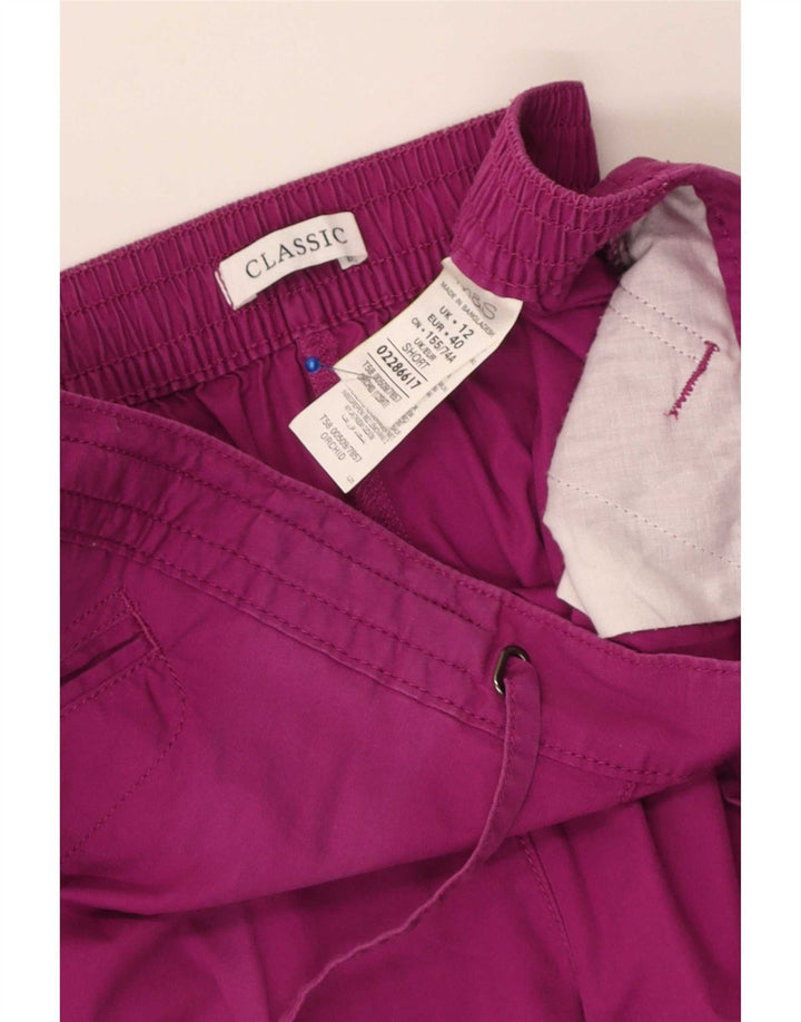 Pantaloni Capri pentru femei Marks & Spencer UK 12 Medium W30 L18 Violet