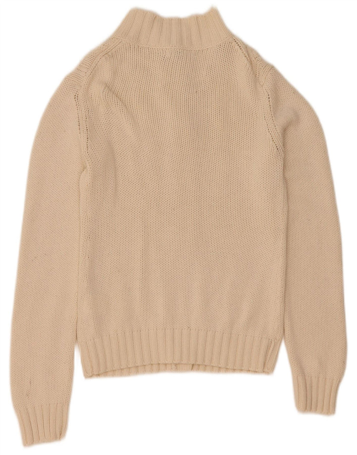 Pulover cardigan North Sails pentru femei UK 12, bumbac alb, mediu